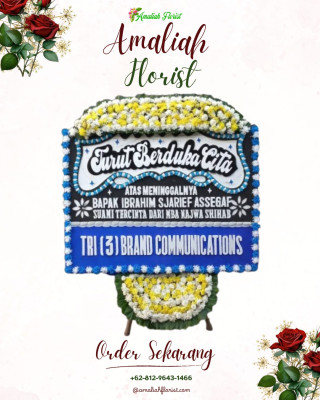 Papan Bunga Duka di Tahuna Barat